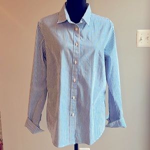 Women's Premium Washable Cotton Shirt, Tunic Stripe